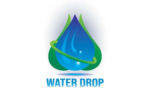 Water drop logo. Environment icon. vector