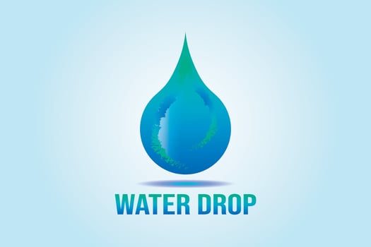 Water drop logo. Drop icon design. vector