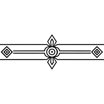 A black and white drawing of a geometric design png