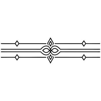 A black and white drawing of a decorative design png