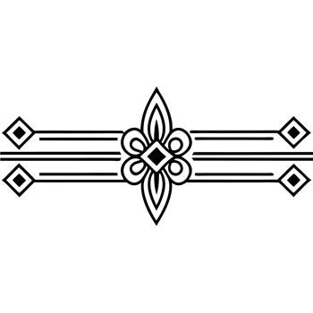 A black and white logo with a design on it png