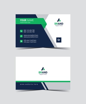 Corporate business card design 2025 vector