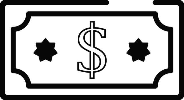 Rounded Stroke Payment Icon vector