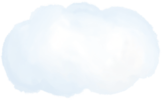 bright cloud, season concept with watercolor illustration png