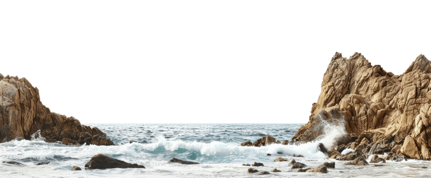 Rocky Ocean Shoreline png