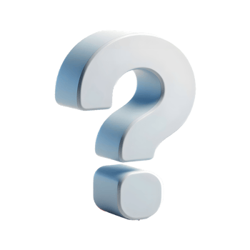 question symbol 3d rendering element png