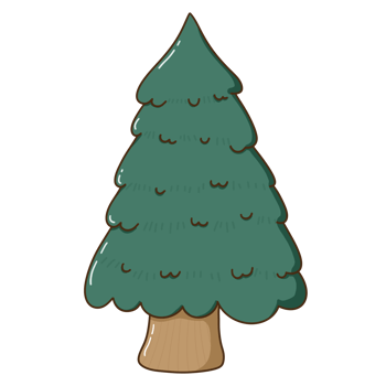 pine tree cartoon clip art png