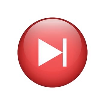 Forward icon isolated on white background. Next round button illustration vector