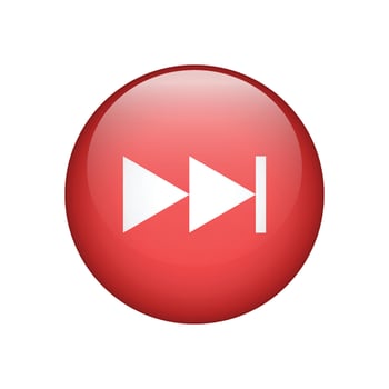 Fast forward icon isolated on white background. Next round button illustration vector