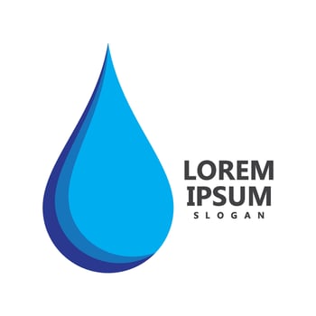 Water blue logo vector