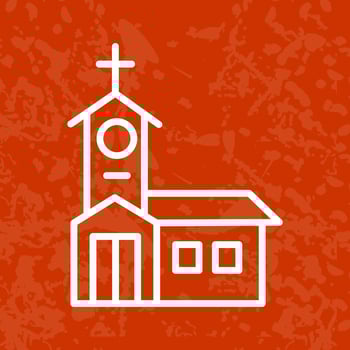 Church Icon Design vector
