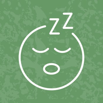 Sleeping Face Icon Design vector
