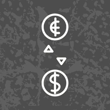 Currency Exchange Icon Design vector