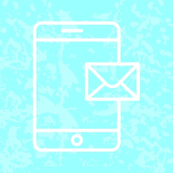 Mobile E-mail Icon Design vector