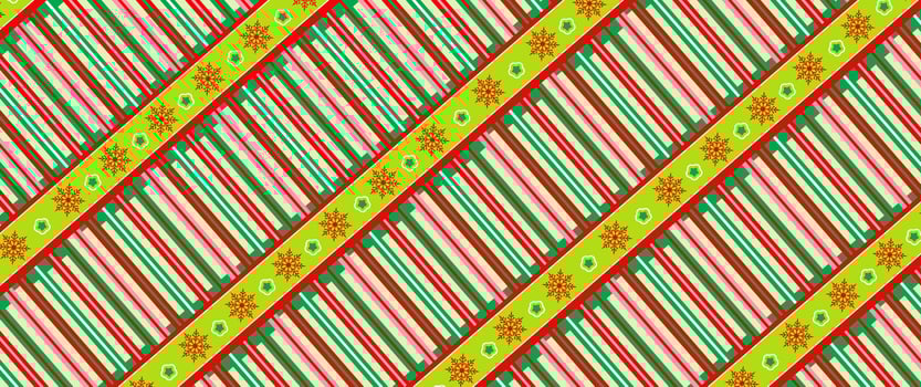 Colorful Christmas design with abstract snowflakes. vector