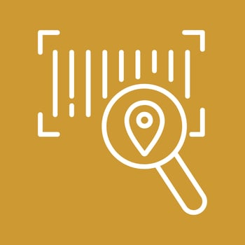 Barcode Tracking Icon Design vector