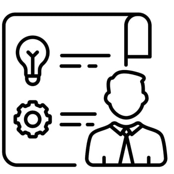 Workforce Planning outline icon vector