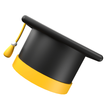 Graduate college, high school or university cap png