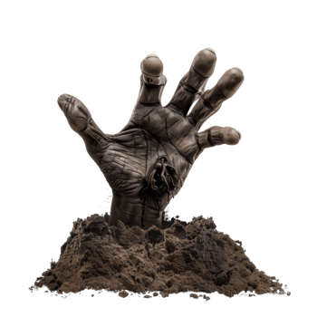 A Ghastly Hand Reaching From the Grave png