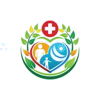 Logo icon for social care illustration vector