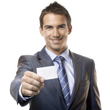 Confident Business man pointing forward, making a strong statement png