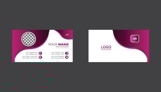 business card design and corporate template vector