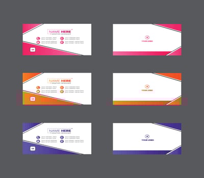 business card design vector