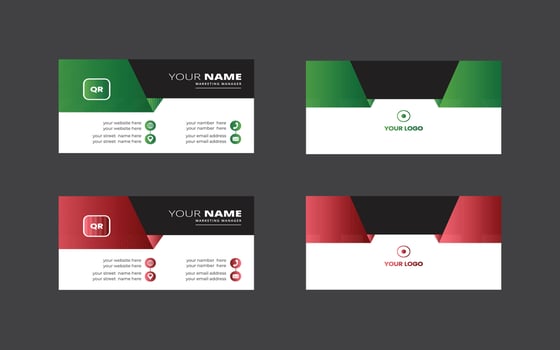 modern business card design template vector