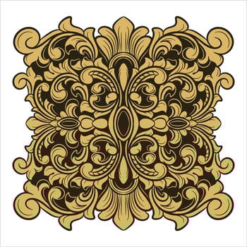 diamond Luxury ornament floral Illustration vector