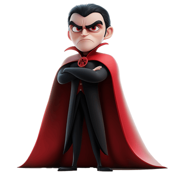 Halloween Dracula ,Vampire 3d render png