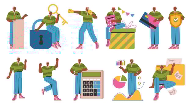 Businessman. Flat Illustration vector