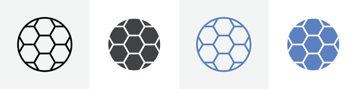 footballl icon set use for web ui or app vector