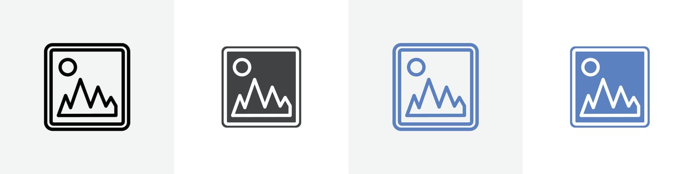 phone gallery icon set use for web ui or app vector