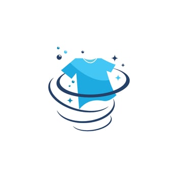 Laundry logo icon vector