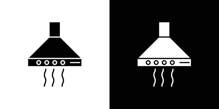 Extractor Hood icon Outline sign symbol set vector