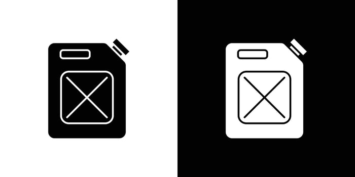 Jerrycan oil icon Outline sign symbol set vector