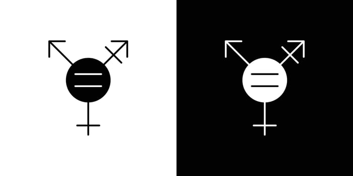 Rainbow LGBT flag icon Outline sign symbol set vector