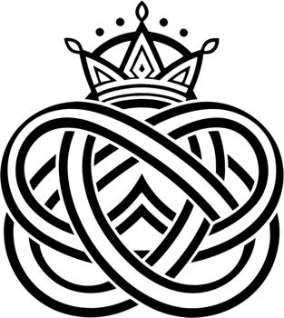 Ornate Knotwork Tiara Stencil Celtic Design. . png