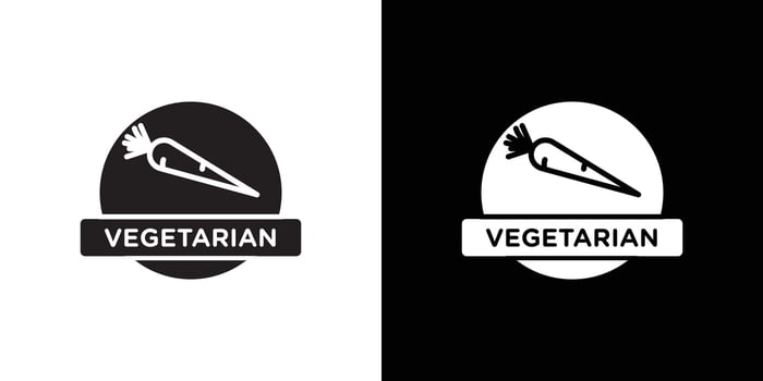 Vegetarian food diet icon Thin line flat illustration vector