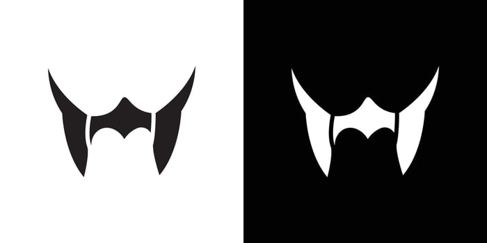 valkyrie icon Thin line flat illustration vector