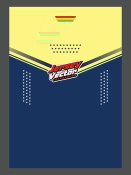 The jersey is designed to look like a soccer jersey vector
