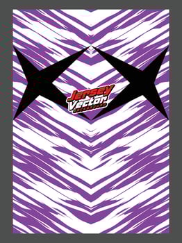 Purple zebra print vinyl decal vector