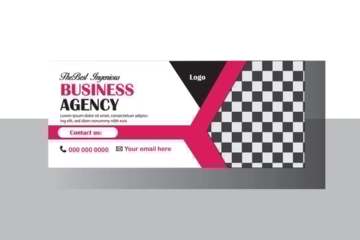 Special Web Banner design mockup template vector