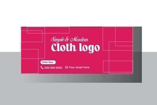 Web Banner mockup template vector