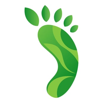 eco foot. ecology concept illustration vector