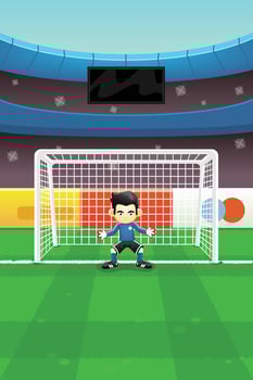 Goalkeeper Football Sport Illustration vector
