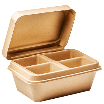 Eco-friendly food container with compartments png