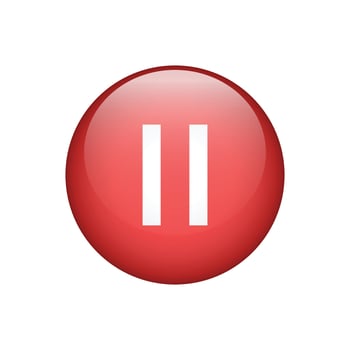 Pause red button icon sign. illustration vector