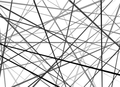 Random chaotic lines of modern design. Abstract direct black pattern. vector
