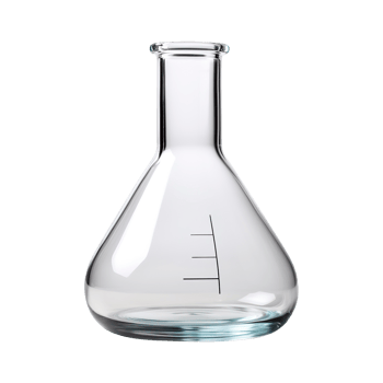 Empty chemical flask isolated on transparent background png